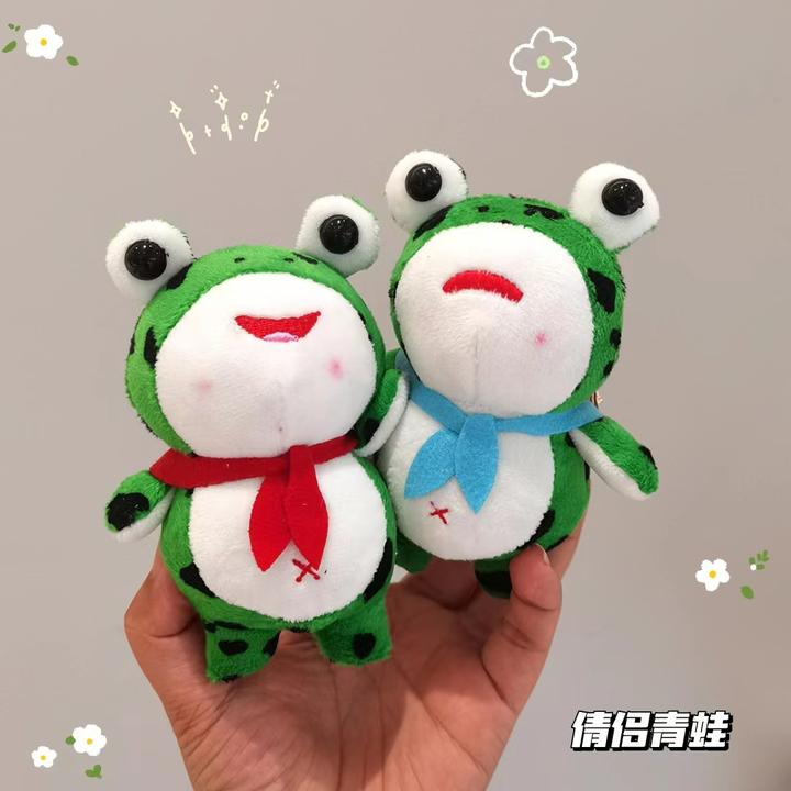 搞怪大眼睛孤寡青蛙头毛绒挂件书包包包情侣玩偶娃娃钥匙扣公仔