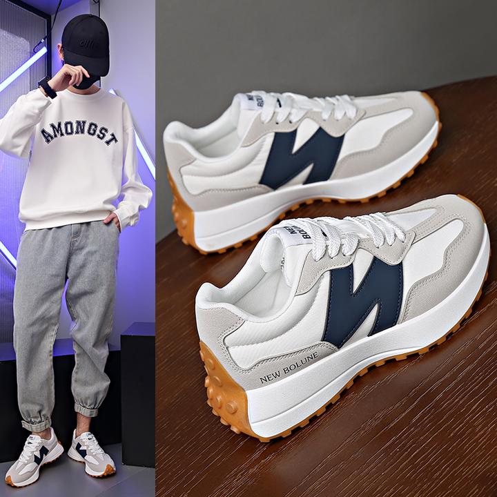 【新百伦正品】阿甘男鞋百搭透气老爹鞋情侣款327小蛮腰增高运动鞋N