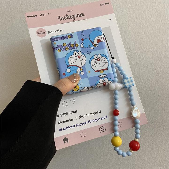 适用华为Pocket 2手机壳叮当猫三星OPPO小米折叠屏vivo荣耀手链条