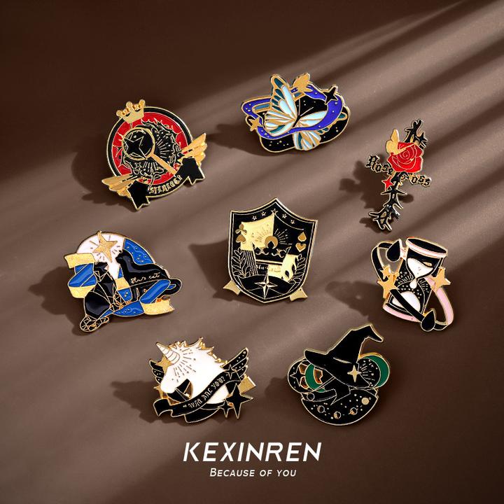 合金胸针 森系个性魔卡学院ins日系祝福徽章衣物装饰胸针配饰胸针