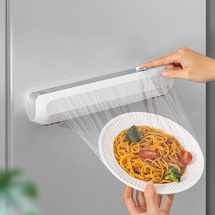 deHub保鲜膜切割器磁吸冰箱家用保鲜膜罩厨房食品专用免撕切割盒