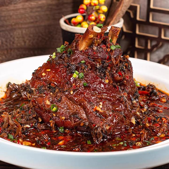 粮安天下虎皮肘子750g冷冻红烧猪蹄膀整只酒店商用半成品预制菜