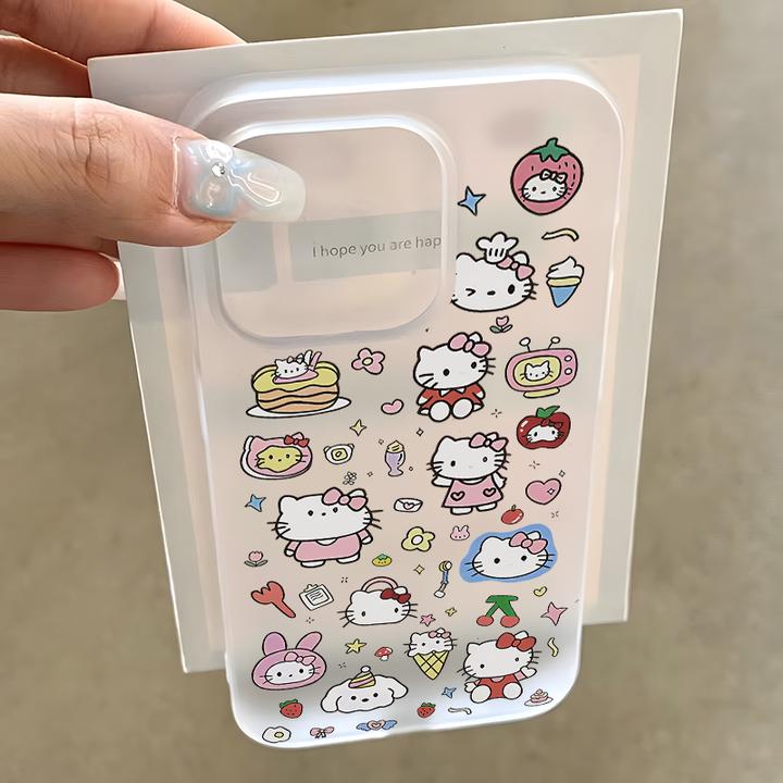 卡通凯蒂猫适用苹果/华为/荣耀oppo小米红米vivo全包防摔手机壳