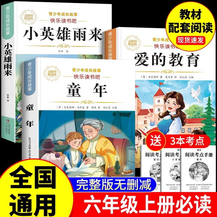 童年小英雄雨来六年级上册必读课外阅读书快乐读书吧同步教材版