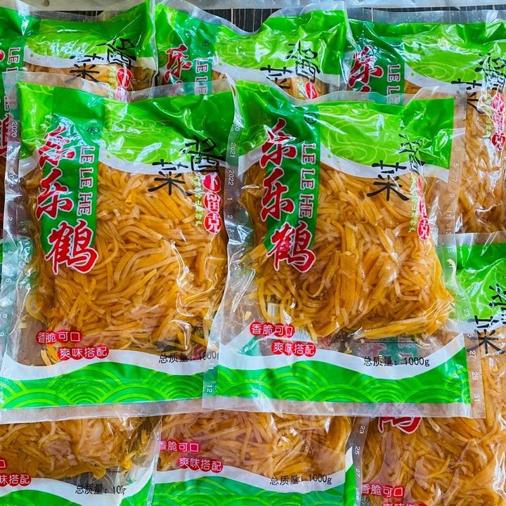 东北卜留克咸菜食用香脆卜留克丝块开袋自选2斤包邮