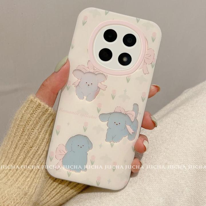 米底花朵小狗适用小米红米note15pro手机壳防摔全包redminote15女