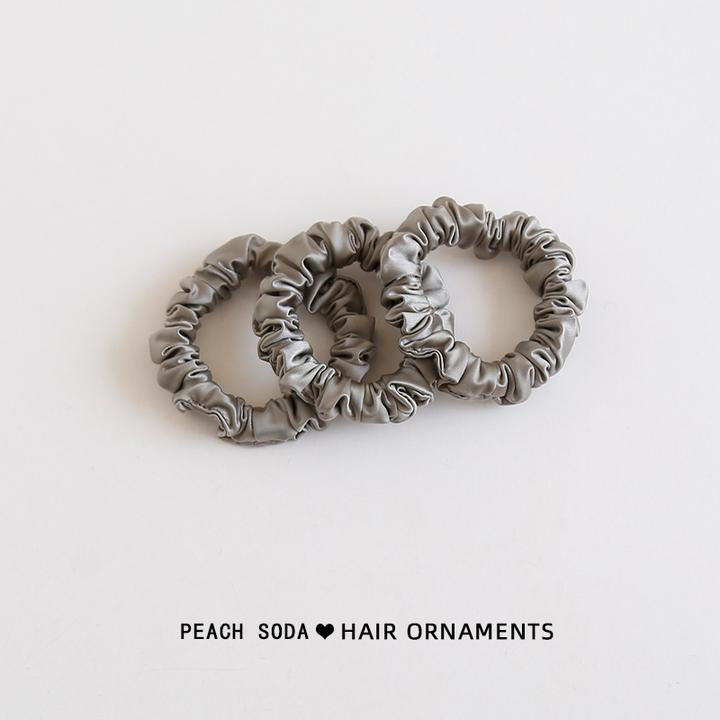 缎面褶皱小肠发圈头绳女扎马尾高弹力耐用不勒发无扎痕简约皮筋