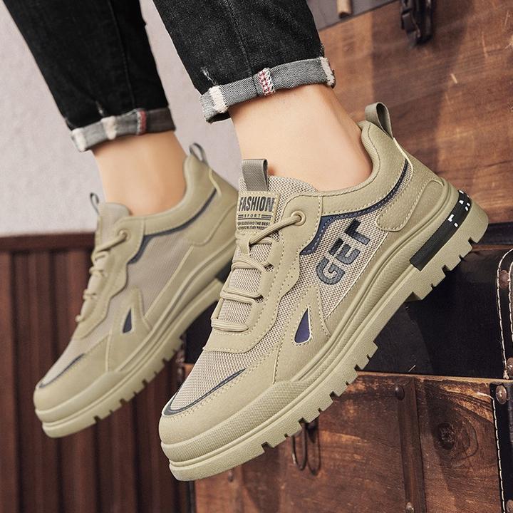 【香港DcSU&Shoes官方正品】春季透气低帮马丁靴男新款隐形内增高男