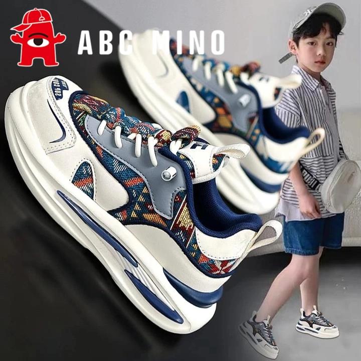 ABC MINO男童鞋2025秋季新款儿童软底运动鞋中大童轻便休闲板鞋潮