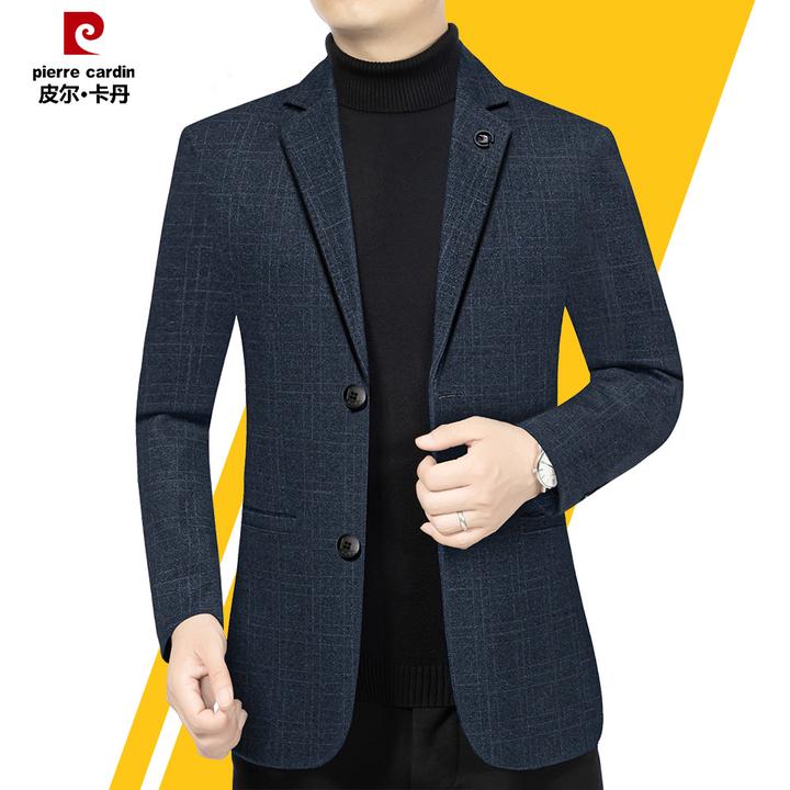 皮尔卡丹【大气上档次】高档商务休闲西装外套男中年2025秋冬季西服