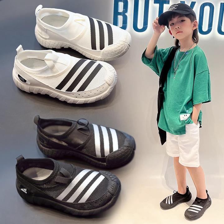 大黄蜂AJ儿童凉鞋女款夏季女童包头男童2025新款网鞋透气网面沙滩