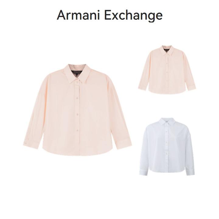 未使用 EMPORIO ARMANI/安普里奥·阿玛尼 AX女士短款衬衫3RYC13