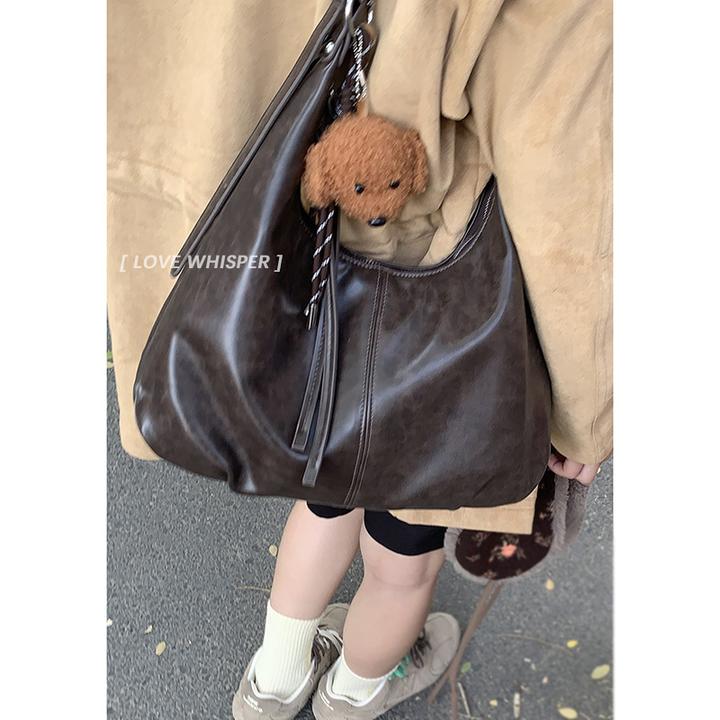 复古大容量腋下包包包女新款时尚百搭高级感单肩斜挎包通勤托特包