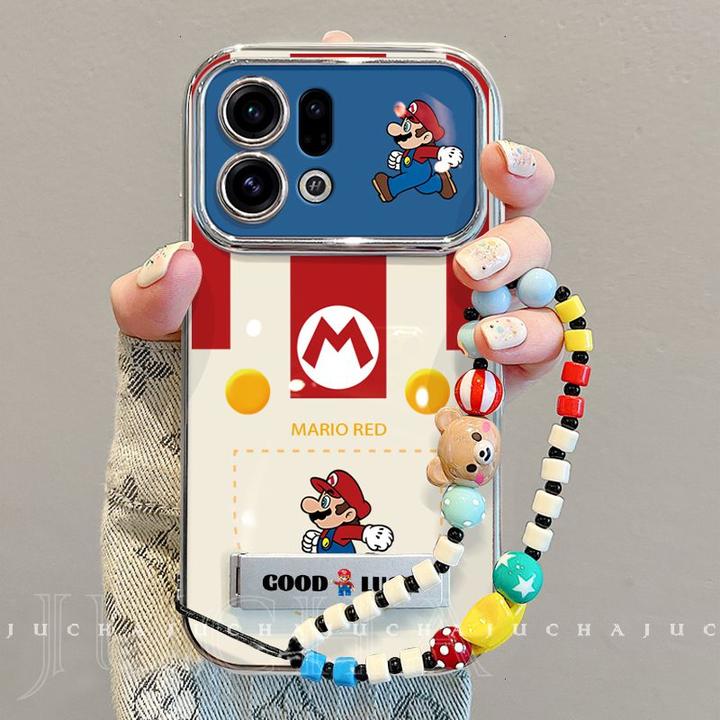 适用加金币马里奥oppofindx9pro手机壳新款带挂绳OPPOfindx9设计