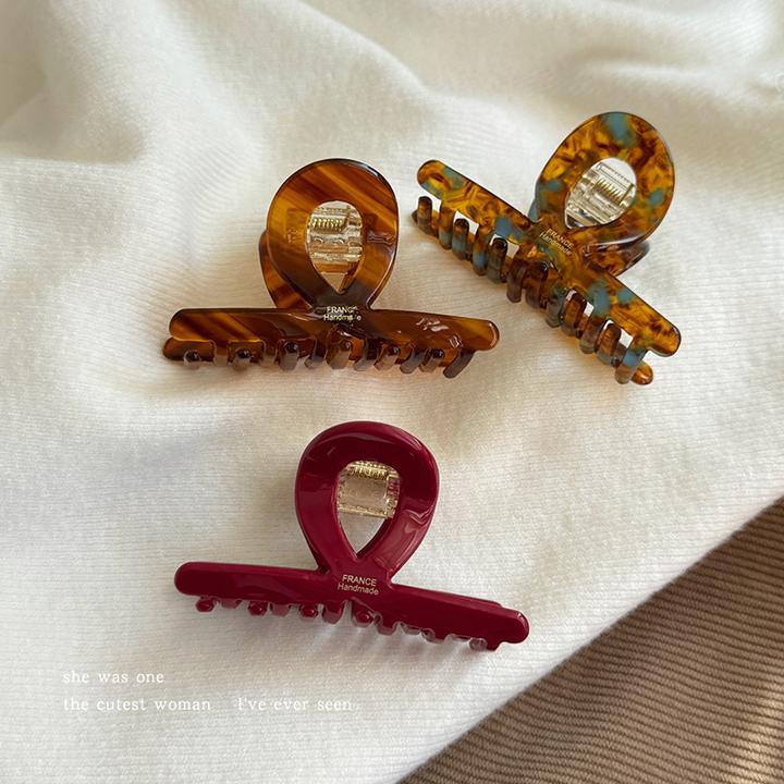 韩系简约醋酸抓夹女高级感鲨鱼夹子发卡后脑勺盘发夹发饰百搭头饰