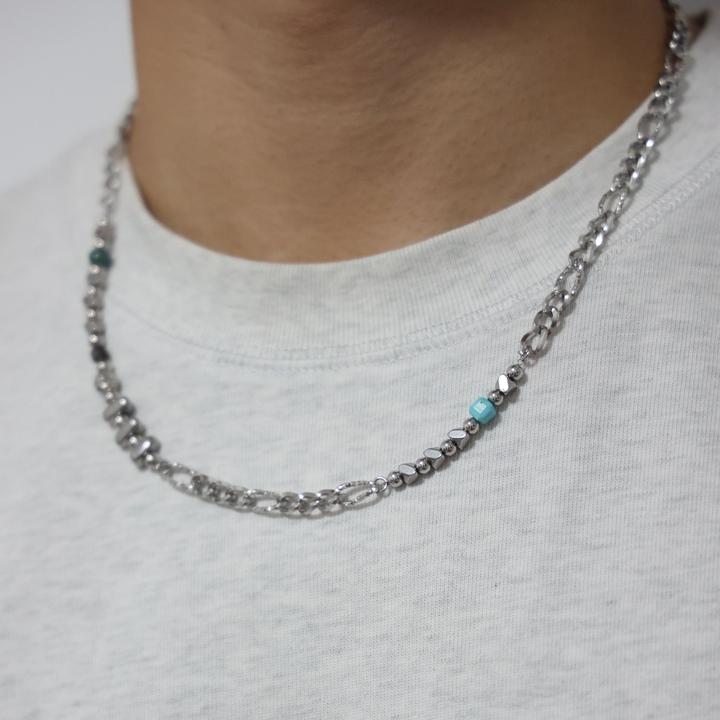 钛钢项链 异形串珠拼接项链 小众原创设计潮流百搭
