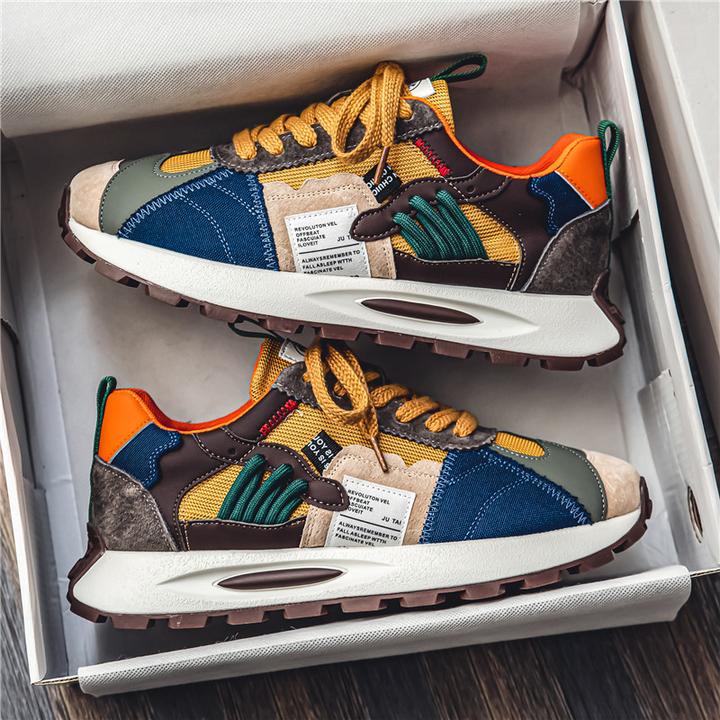 2025秋季男士新款轻便厚底阿甘运动鞋子男款潮流百搭低帮休闲板鞋