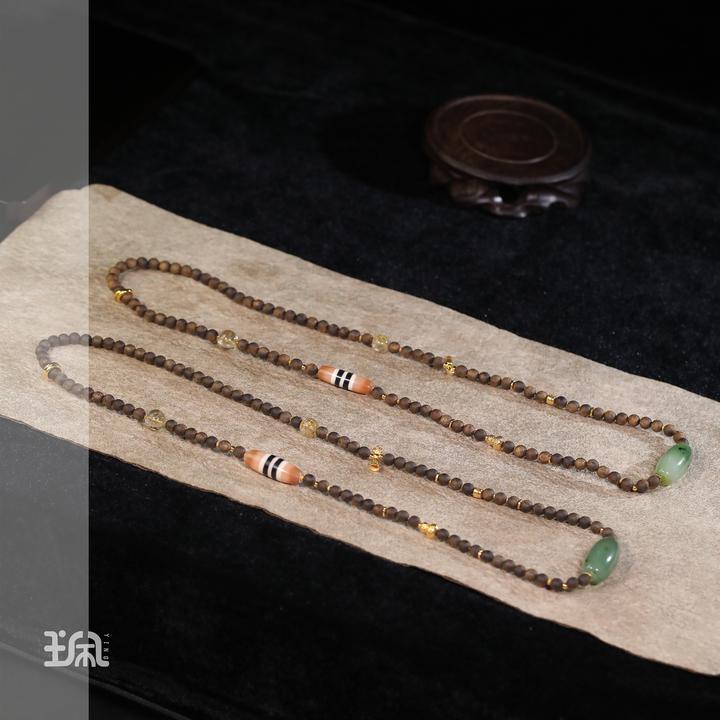 沉香暮清山|手串*18K镶嵌XYB25051633多样性发其一