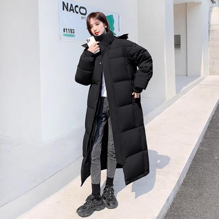 五月梅子羽绒服长款男女超长款过膝加厚冬季2025年新款情侣中戏