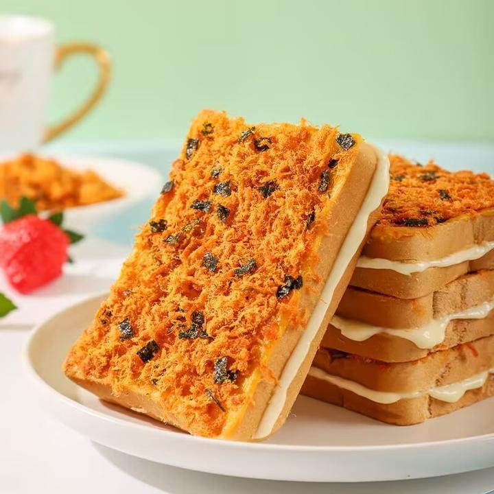 海苔肉松吐司面包早餐整箱小零食充饥夜宵蛋糕小吃休闲食品