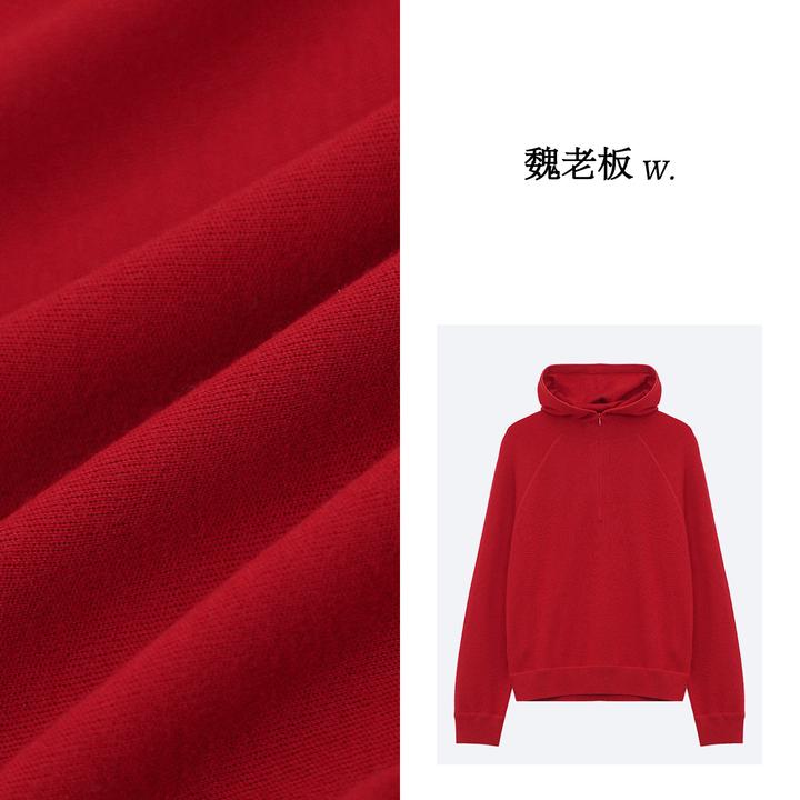 W.Diva【霞影】100杨子纱羊毛品质半拉链连帽羊毛毛衣51Z081160