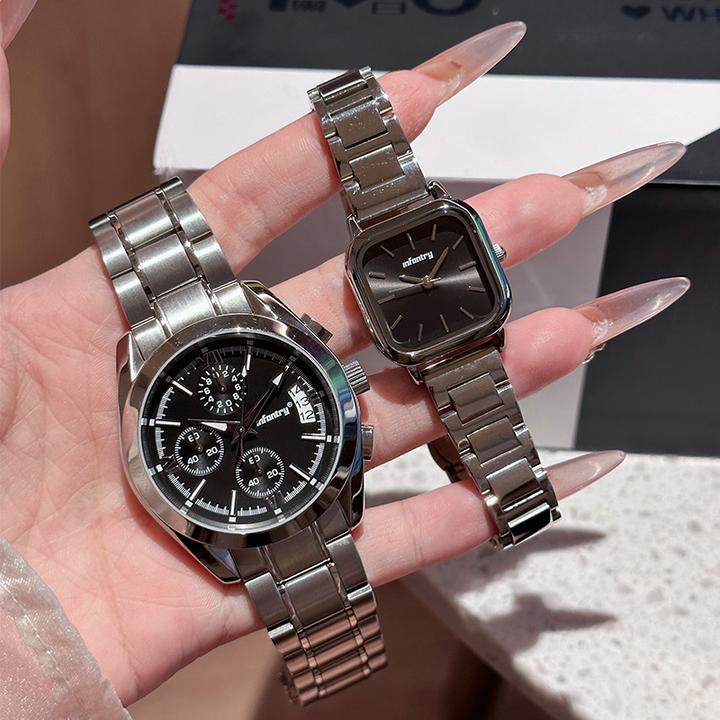 INFANTRY/鹰轰黑骑士手表生日礼物时尚百搭三眼六针多功能男表