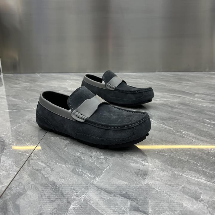 2025新款真皮豆豆鞋英伦风时尚手工乐福鞋子高端轻奢一脚蹬老钱风