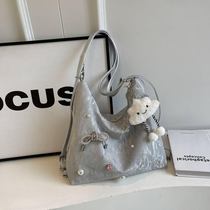 休闲软妹大容量包包女2025新款时尚通勤双肩后背包多用单肩水桶包