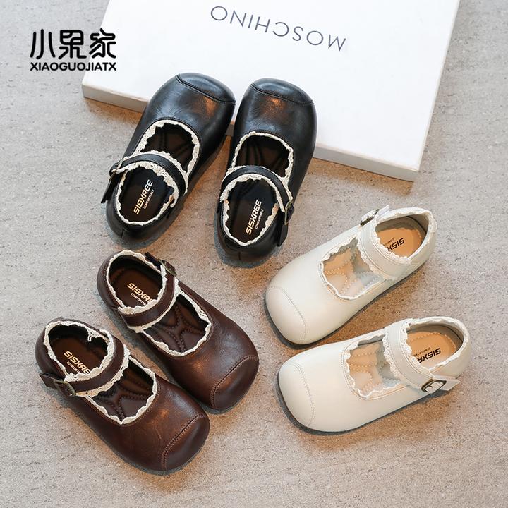 女童皮鞋公主鞋儿童玛丽珍鞋春秋单鞋小女孩演出豆豆鞋软底鞋子