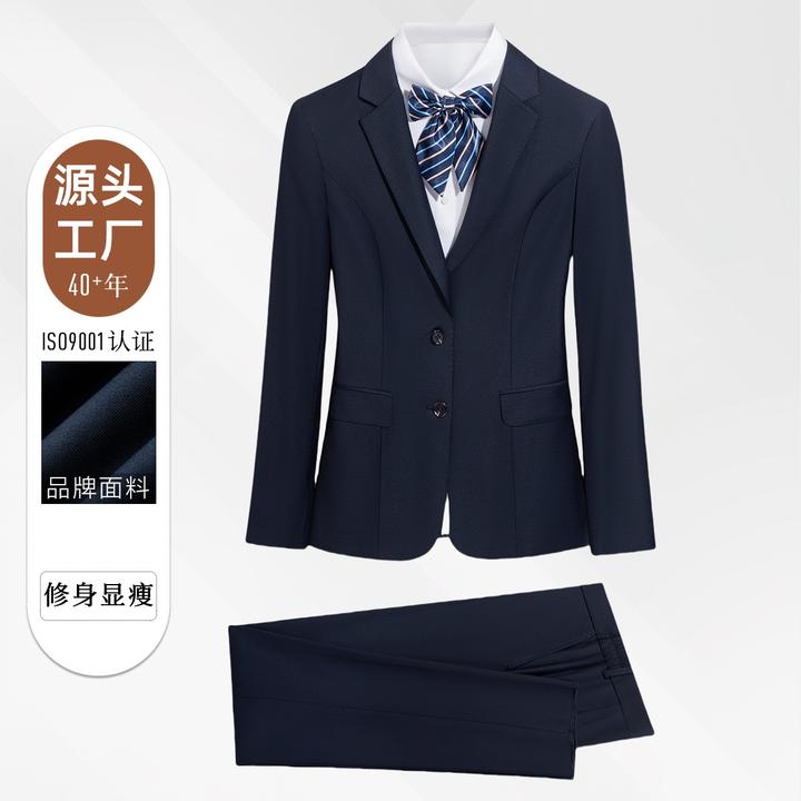 时尚气质休闲韩版外套女显瘦百搭设计感春秋职业装修身西装女套装