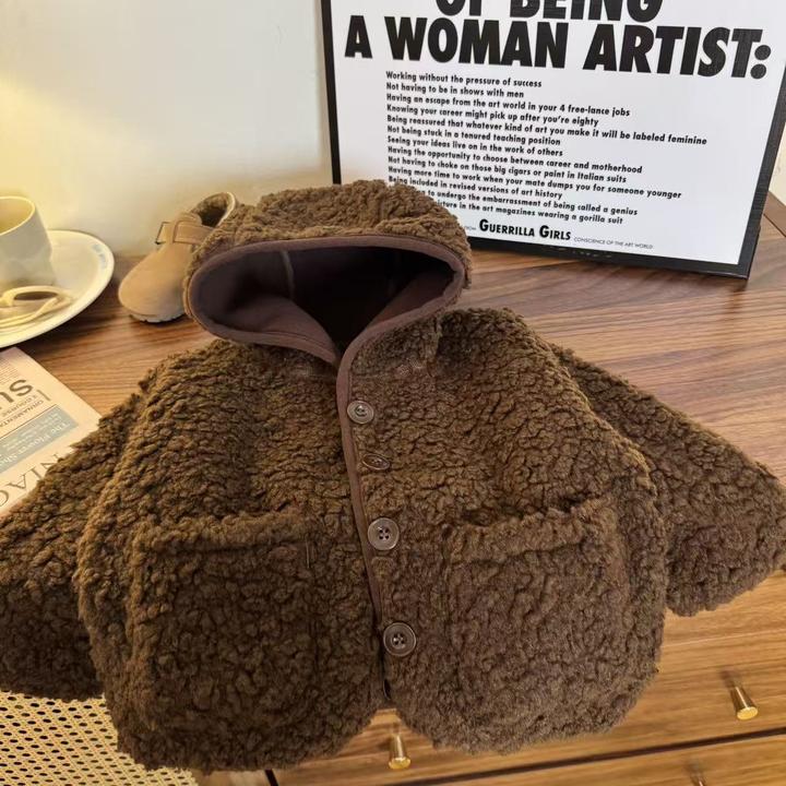 男女通用通用冬季A类抓绒衣韩版大衣小童