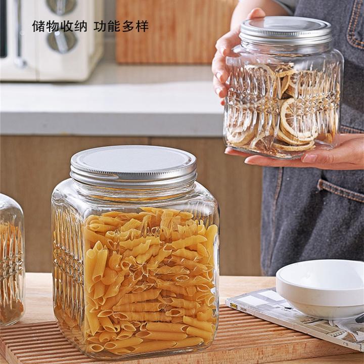 加厚玻璃大容量储物罐密封罐带盖家用米缸米桶食品防潮保鲜茶叶罐