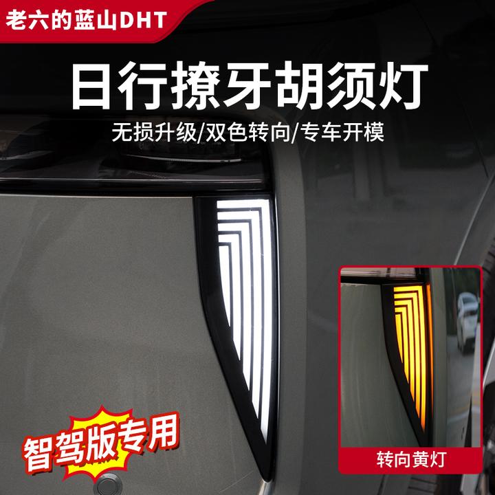 魏牌智驾版蓝山日行獠牙灯胡须灯外饰改装配件对插行车氛围灯车灯