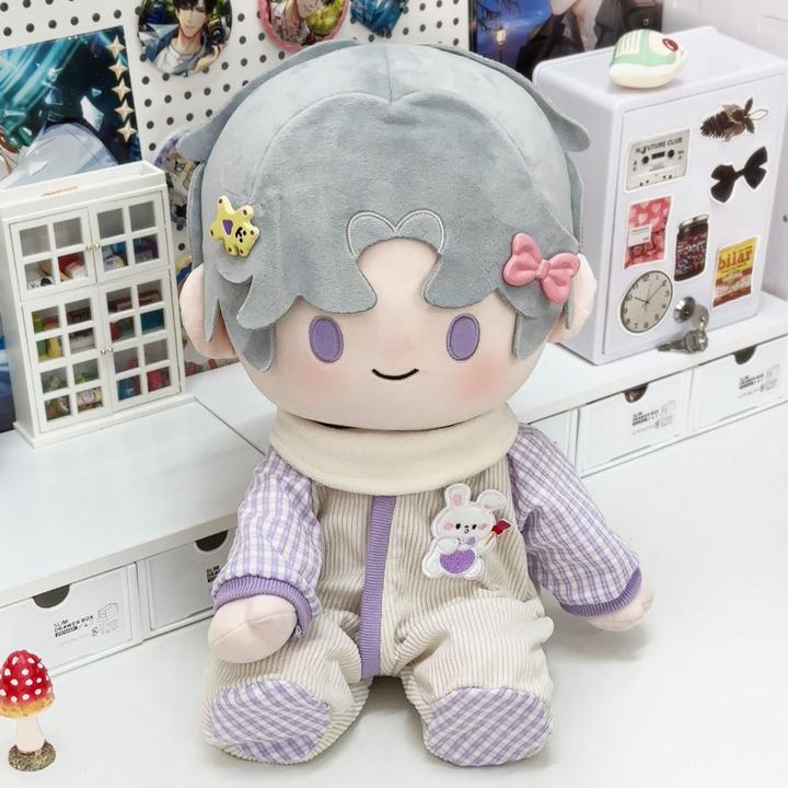 爬服连萌40cm娃衣棉花娃娃坐姿连体爬服一番套装玩偶小宝连体衣