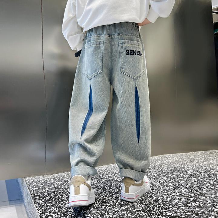 儿童装男童裤子春秋款长裤2025新款中大童休闲裤春夏牛仔裤潮秋季