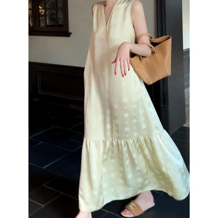 紫紫  香槟裙  浅中式唐代美学定位花苞连衣裙ZD07LZHJ072