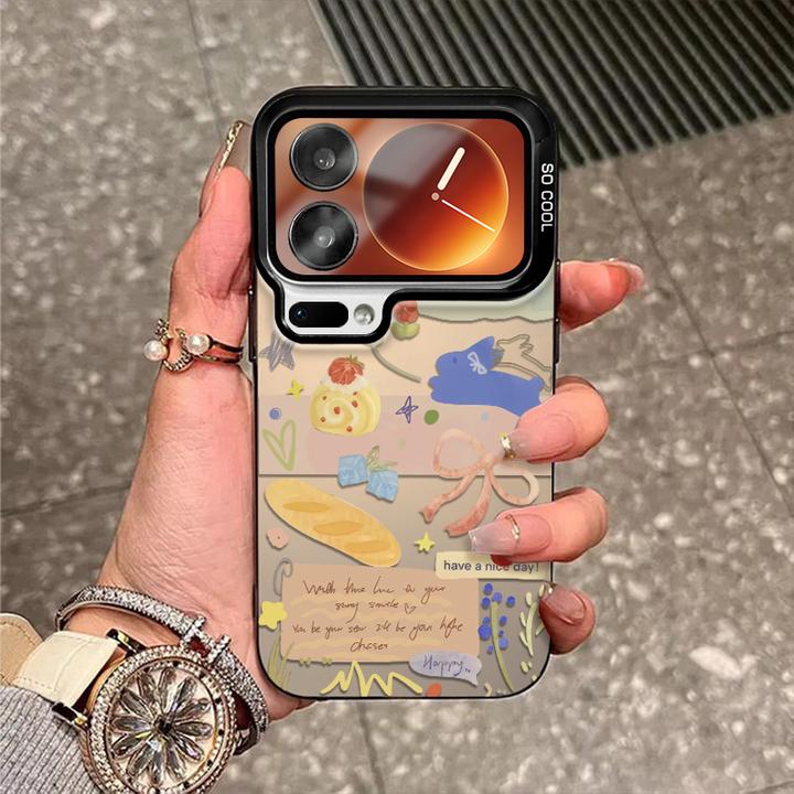 蝴蝶结兔适用于小米17手机壳17pro外壳15新款14彩银13防摔保护套