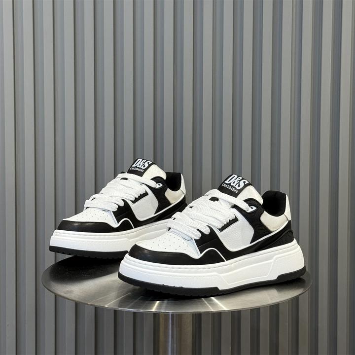 法莎尼亚高级感男鞋秋季款小白鞋百搭厚底增高鞋运动休闲老爹鞋子