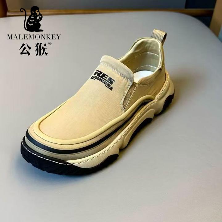 欧伦啄木鸟EUROTUCANO男鞋冬季懒人一脚蹬帆布鞋子男款耐磨运动鞋