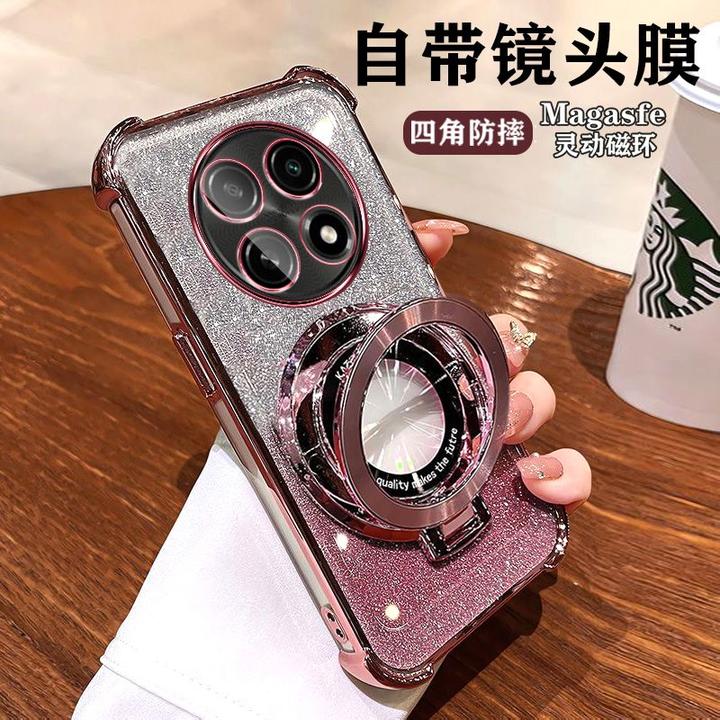 适用OPPOA5手机壳5G版磁吸支架PKQ110气囊防摔硅胶自带镜头膜防摔