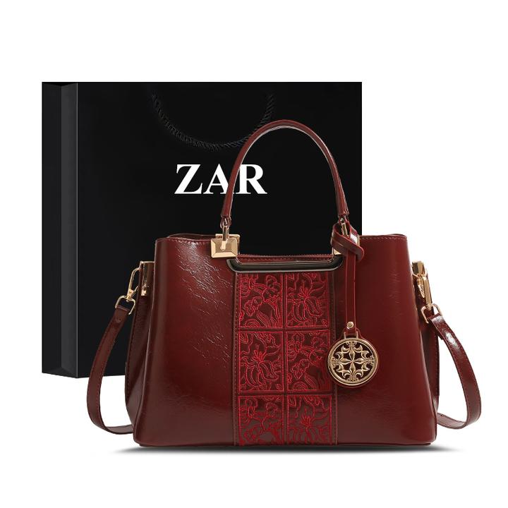 ZAR&RUILR/查瑞娜新中式红色包包女大容量婚包手提新娘包斜挎包