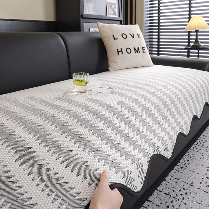 LANSWE/浪莎异形山亿新款异形沙发垫凉感沙发盖布一片式坐垫盖布