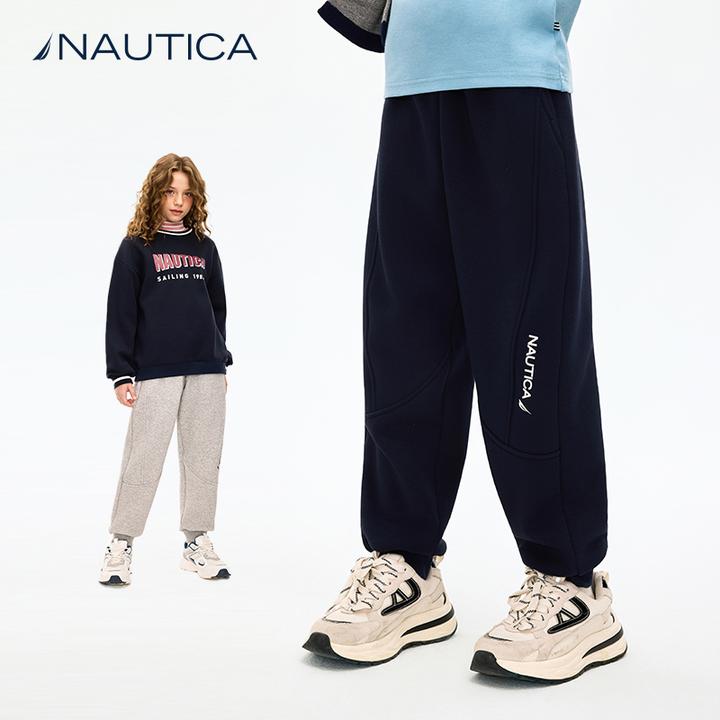 NAUTICA童装【加绒】长裤秋冬季儿童摇粒绒加厚运动裤子