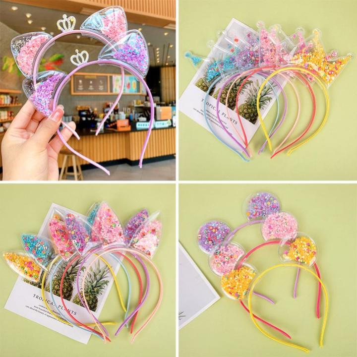 网红猫耳朵发箍儿童小猫咪头箍女童可爱发捆发卡女孩发夹头饰