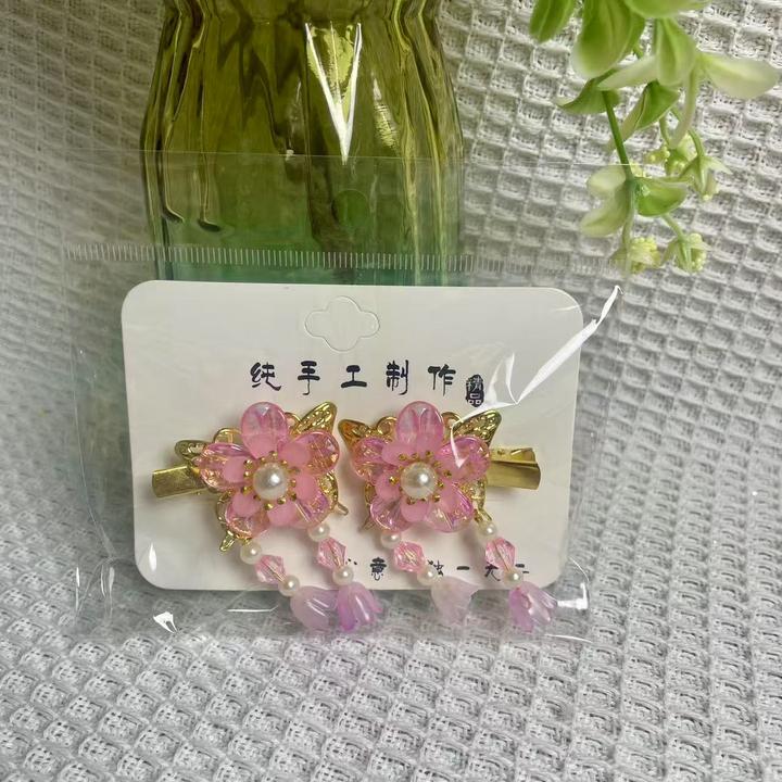 有文精选 蝴蝶芙蓉花瓣风发夹发箍套装 手工DIY制作材料包