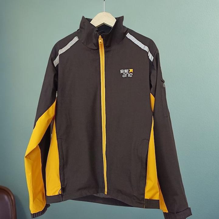 安能物流春秋大码翻领工作服男士夏季拼色T恤衫可定制LOGO男女款