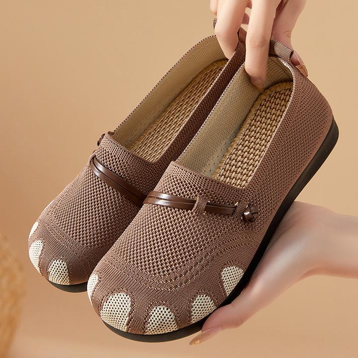 鞋子女休闲夏季新款老北京布鞋浅口一脚蹬妈妈鞋女鞋软底透气防滑