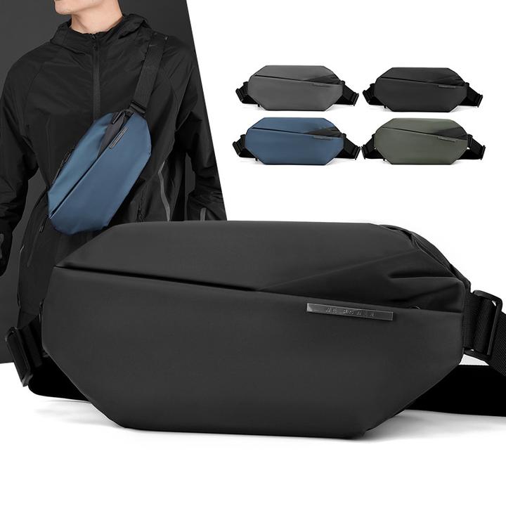 WEPOWER新款男士胸包休闲时尚斜挎包机车背包骑行腰包运动单肩包