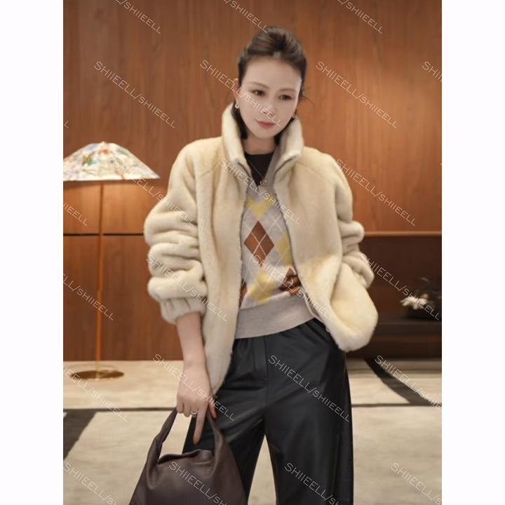 SHIIEELL【琥珀云烟】气质云朵绒舒适修身厚款双面呢外套Z1827