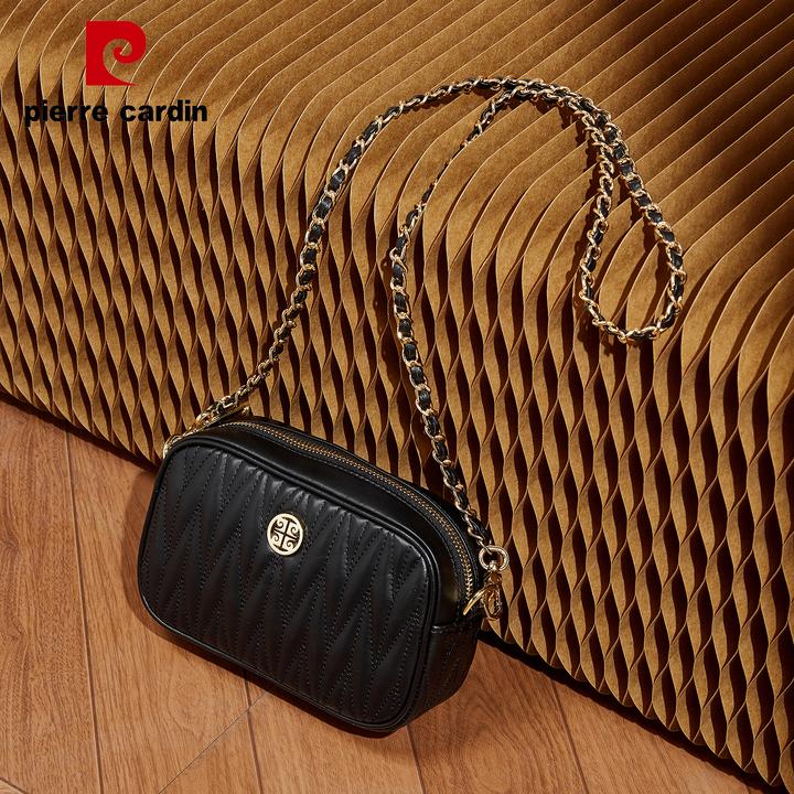 皮尔卡丹轻奢时尚链条2025新款女单肩斜挎通勤百搭手提枕头小方包